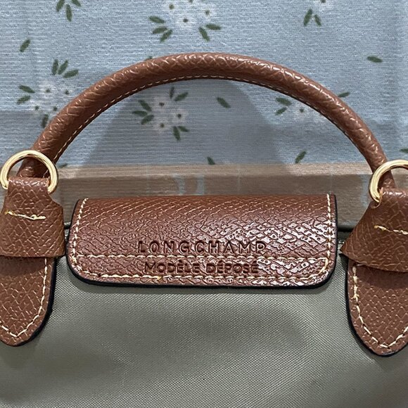 Longchamp Turtle Dove Gray Mini Tote Bag, Classic Dumpling Shape - Picture 5 of 7